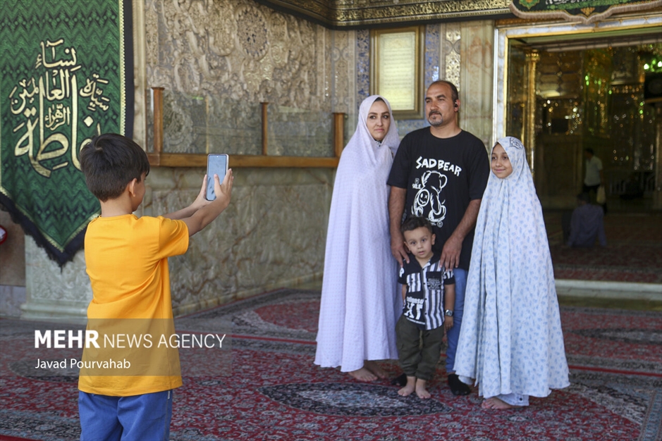 آرامش در حرم مطهر شاهچراغ علیه‌السلام