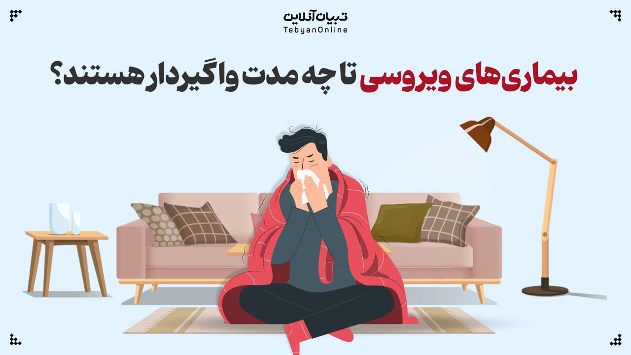 بیماریهای ویروسی تا چه مدت واگیردار هستند؟ بیماریهای ویروسی تا چه مدت واگیردار هستند؟