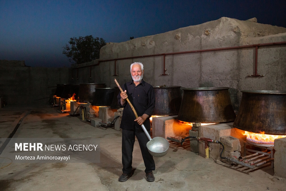 آئین حلیم پزان در روستای «کفکی» 