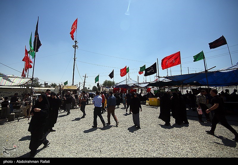 موکبهای پذیرایی از زائران اربعین حسینی در همدان
