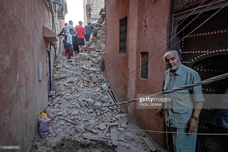 کشته شدن بیش از هزار نفر در زلزله مراکش 