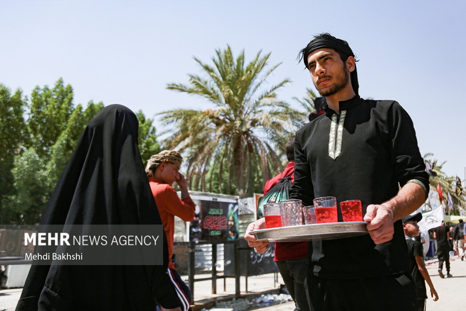 راهپیمایی زوار از حله به کربلا