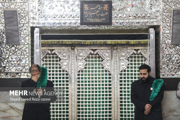 مراسم غبارروبی حرم حضرت عبدالعظیم حسنی(ع)