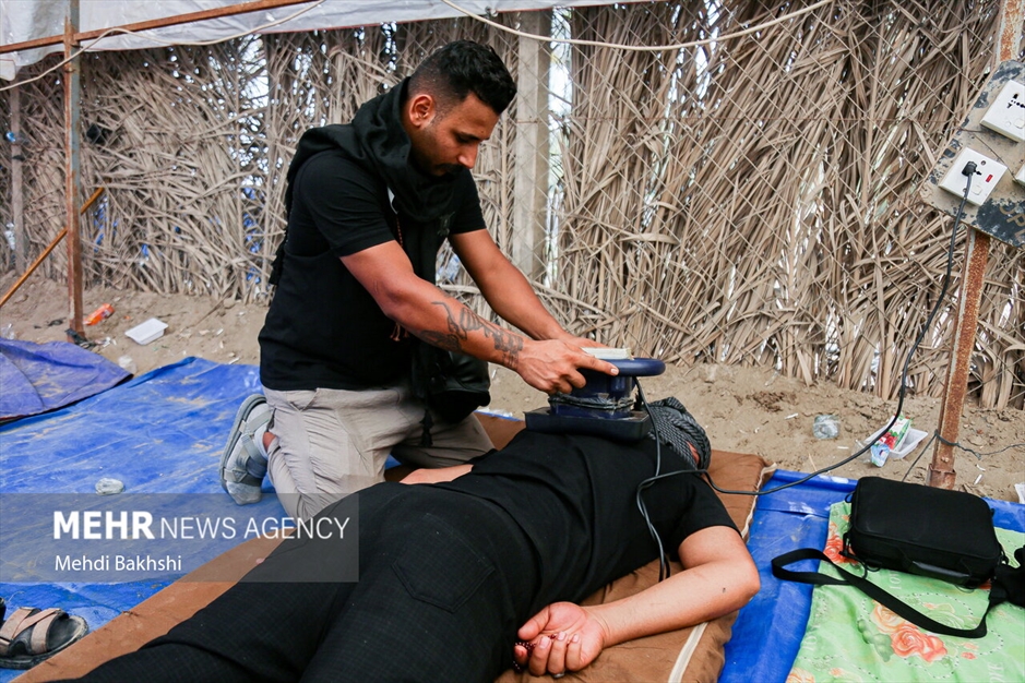 راهپیمایی زوار از حله به کربلا