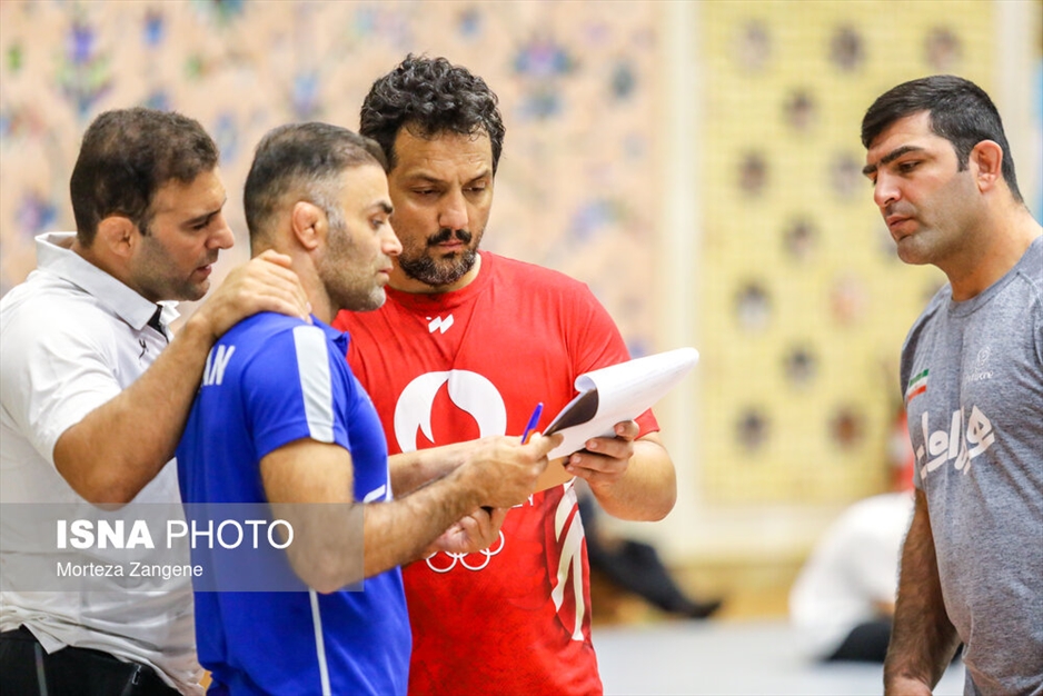 آخرین تمرین تیم ملی کشتی آزاد پیش از مسابقات قهرمانی جهان ۲۰۲۳