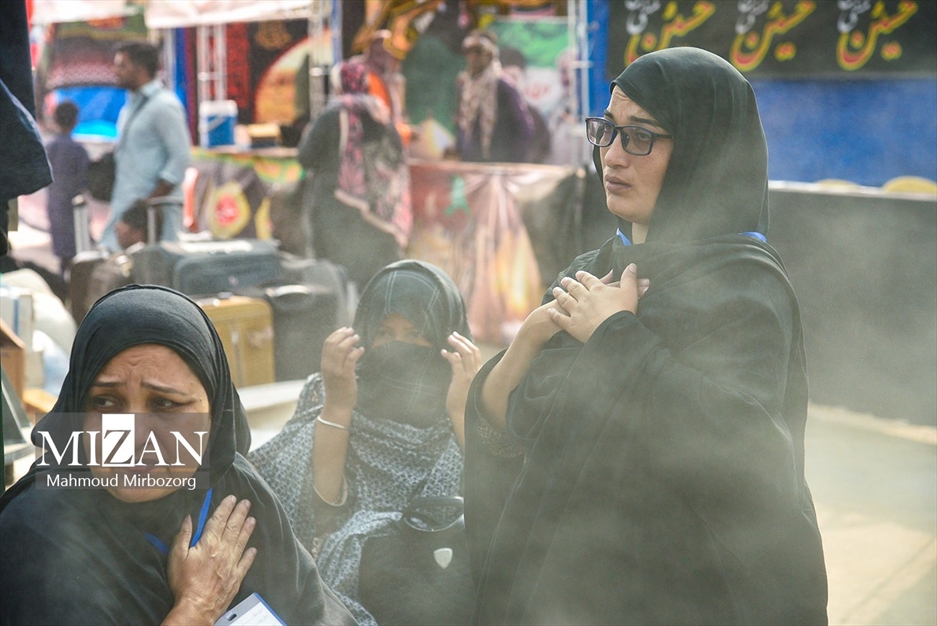 زائران پاکستانی اربعین در مرز میرجاوه