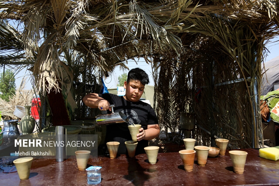 راهپیمایی زوار از حله به کربلا