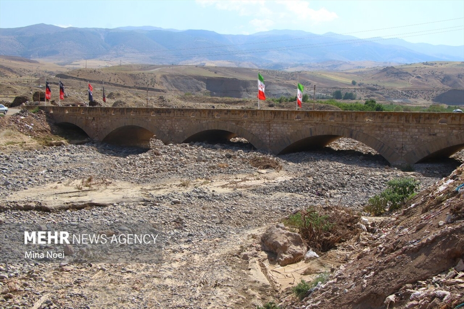 بازدید خبرنگاران از آخرین وضعیت مناطق سیل زده اهر