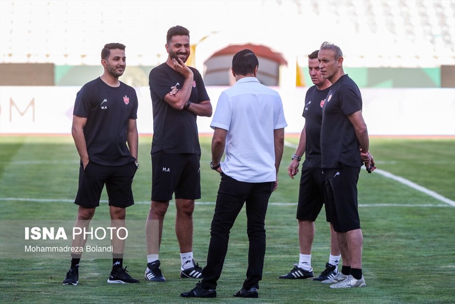 تمرین و نشست خبری تیم فوتبال پرسپولیس پیش از دیدار با النصر عربستان