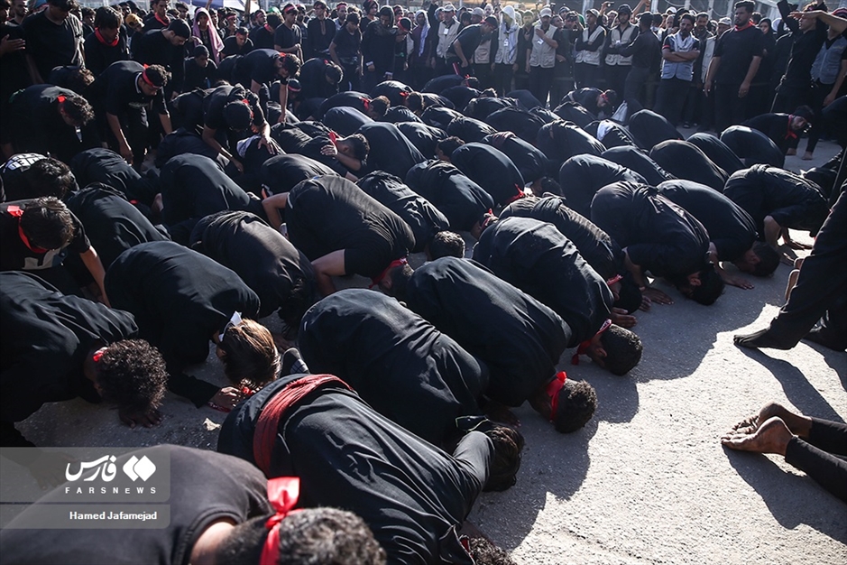 عزاداران اربعین حسینی در کربلا