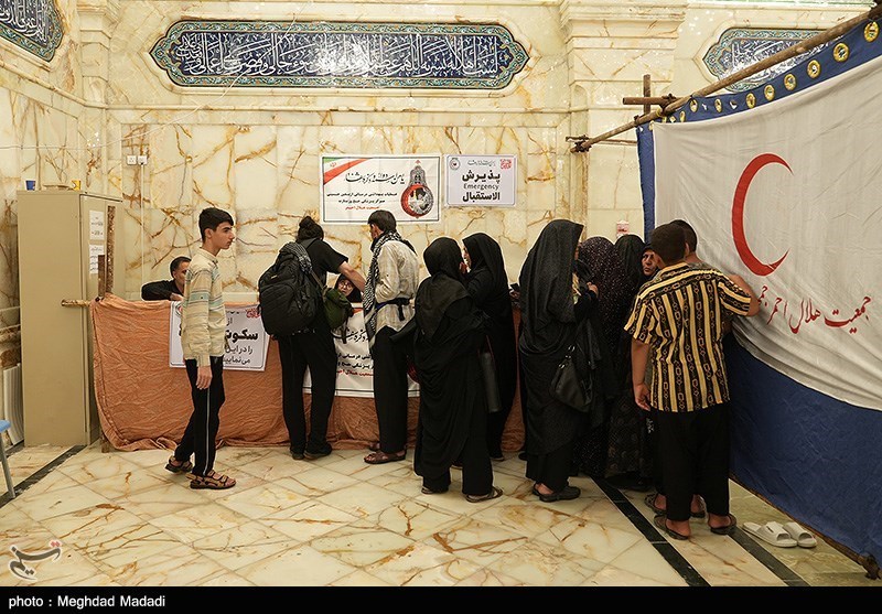 خدمات رسانی هلال احمر در نجف اشرف