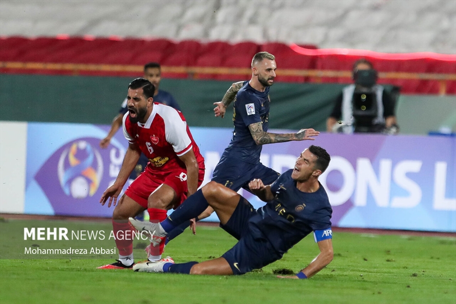 دیدار تیم های فوتبال پرسپولیس تهران و النصر عربستان
