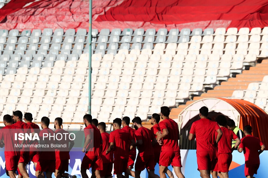 تمرین و نشست خبری تیم فوتبال پرسپولیس پیش از دیدار با النصر عربستان