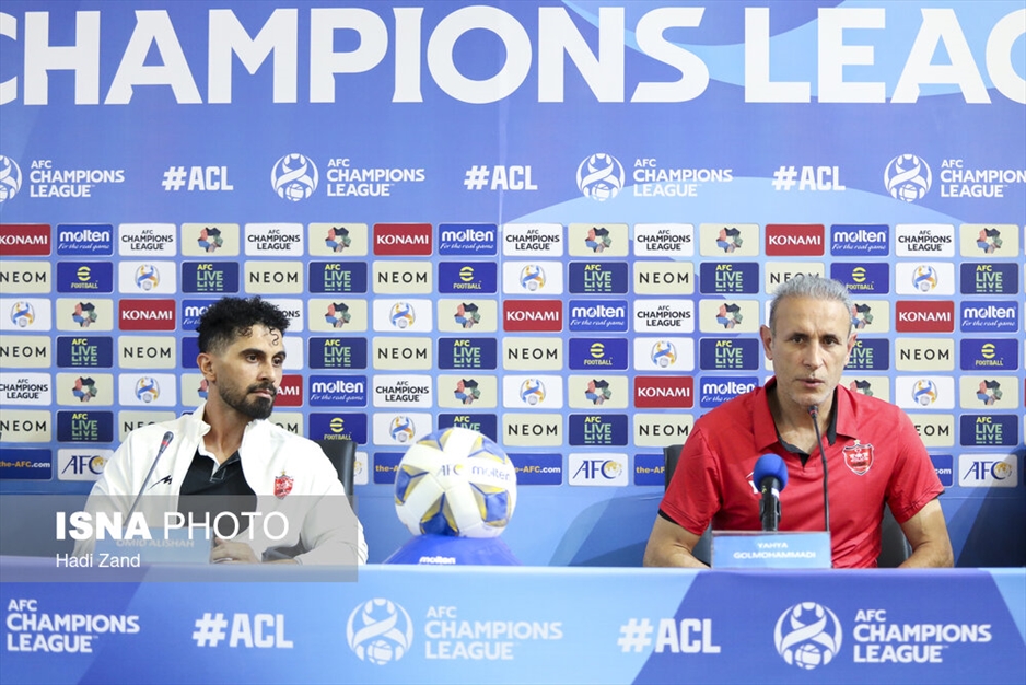 تمرین و نشست خبری تیم فوتبال پرسپولیس پیش از دیدار با النصر عربستان