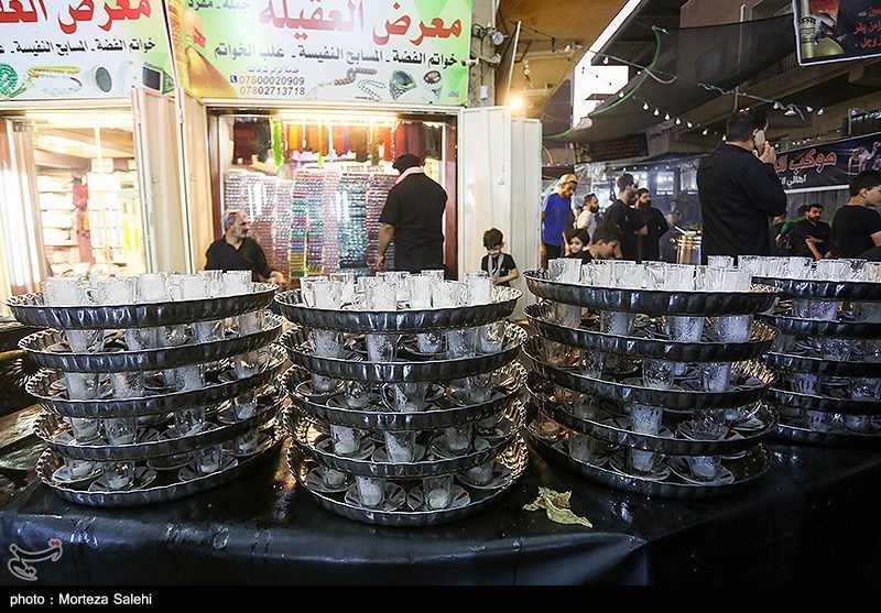 موکب های پذیرایی از زائرین اربعین در شهر کربلا