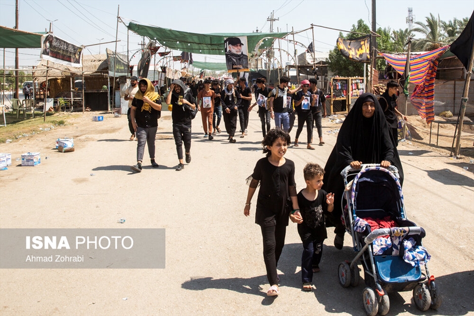 پیاده روی زائرین اربعین از حله به سمت طویریج