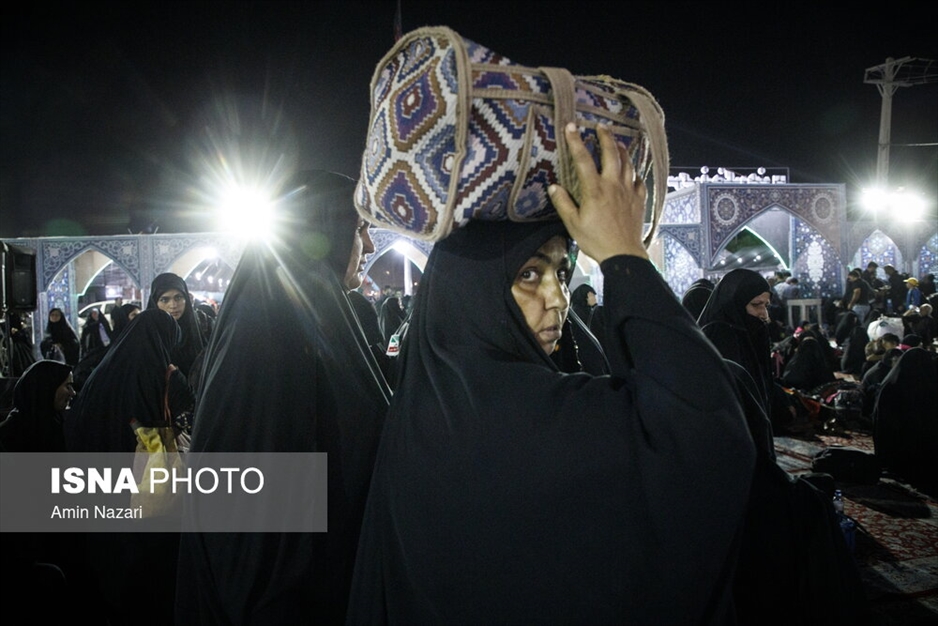 تردد شبانه زائران اربعین حسینی از مرز شلمچه
