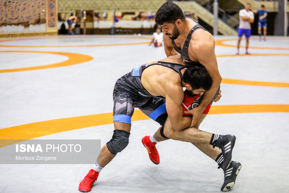 آخرین تمرین تیم ملی کشتی آزاد پیش از مسابقات قهرمانی جهان ۲۰۲۳