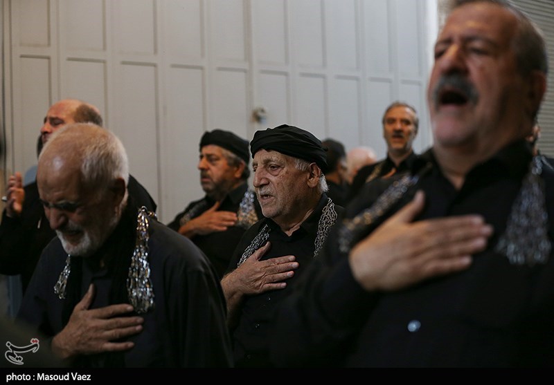 مراسم عزاداری به مناسبت شهادت امام رضا در بازار تبریز