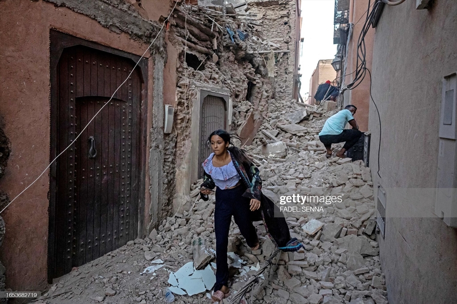 کشته شدن بیش از هزار نفر در زلزله مراکش 
