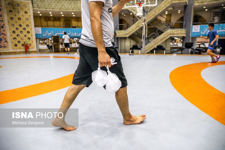 آخرین تمرین تیم ملی کشتی آزاد پیش از مسابقات قهرمانی جهان ۲۰۲۳