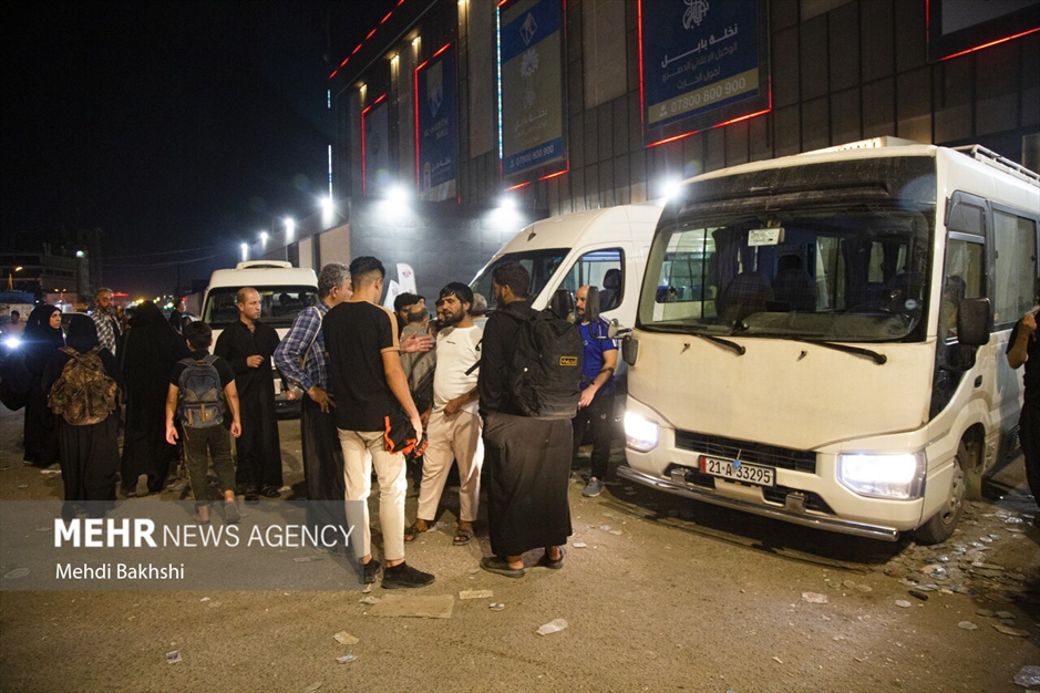 بازگشت شبانه زائران اربعین