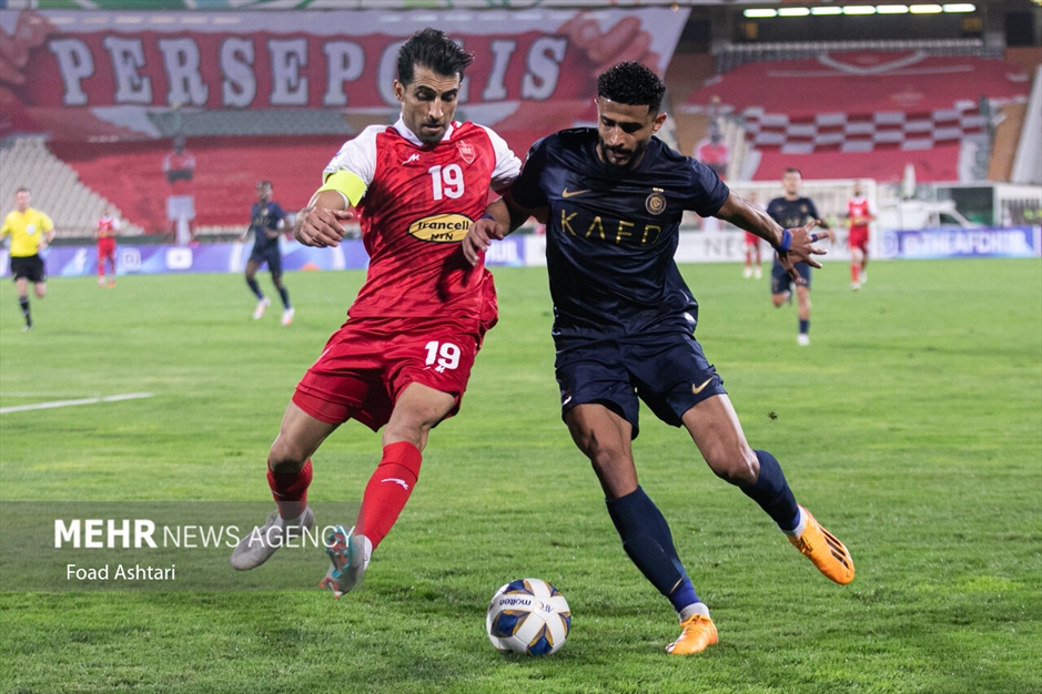 دیدار تیم های فوتبال پرسپولیس تهران و النصر عربستان