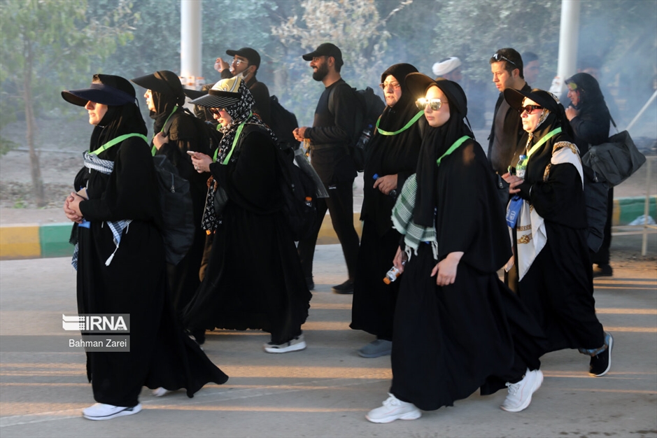 تردد زائران اربعین از مرز خسروی