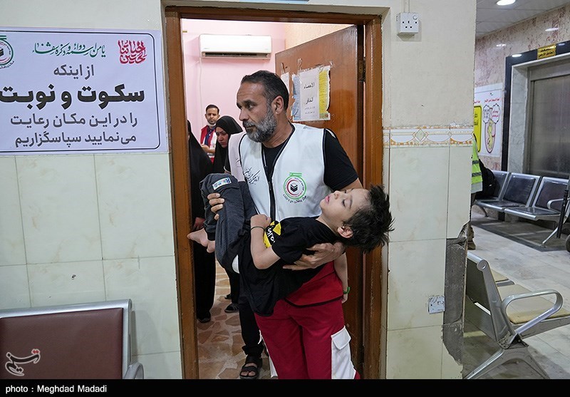 خدمات رسانی هلال احمر در نجف اشرف