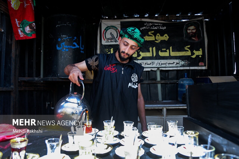 راهپیمایی زوار از حله به کربلا