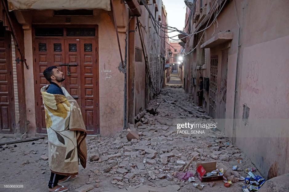 کشته شدن بیش از هزار نفر در زلزله مراکش 