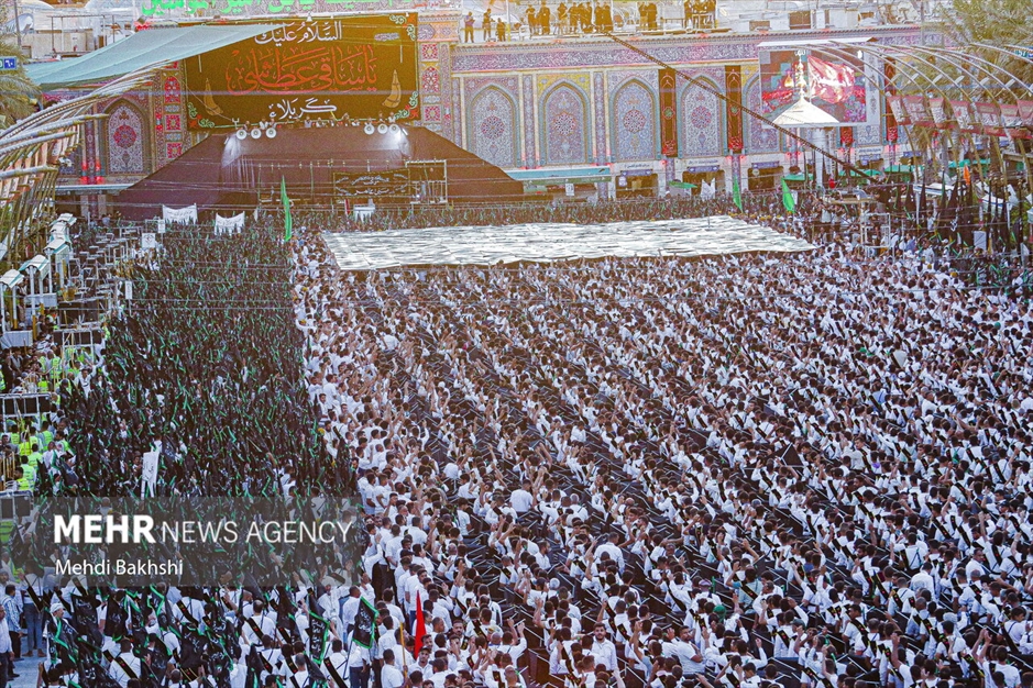 عزاداری قبیله سفیدپوش «بنی‌عامر» در بین‌الحرمین