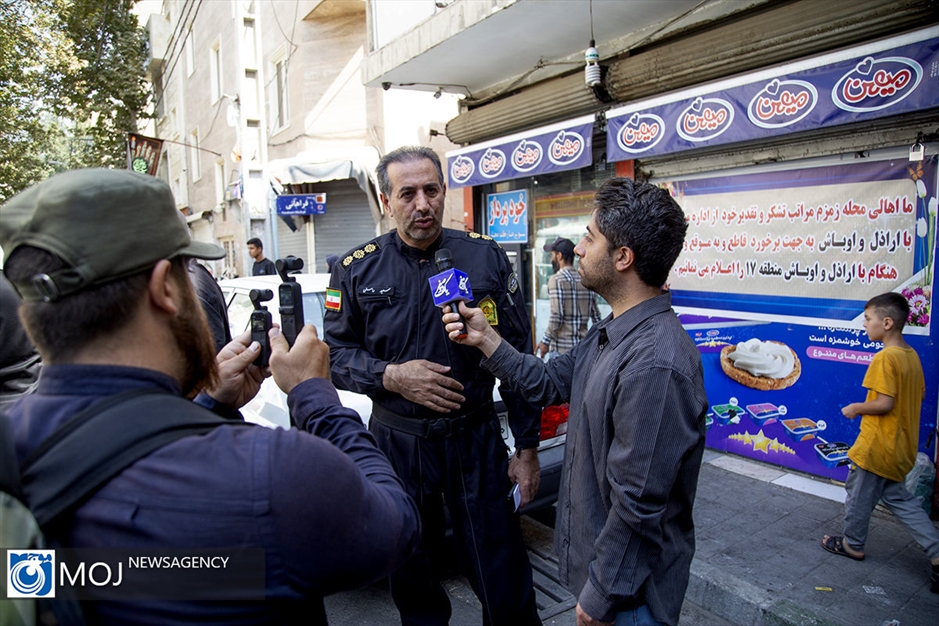 بازسازی صحنه درگیری و قدرت نمایی اراذل و اوباش در منطقه زمزم تهران 