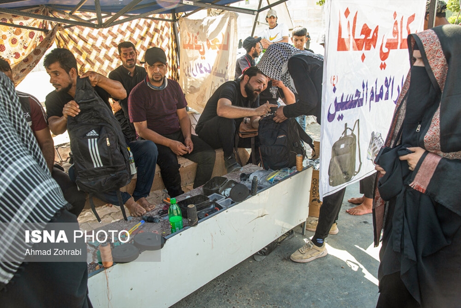 پیاده روی زائرین اربعین از حله به سمت طویریج