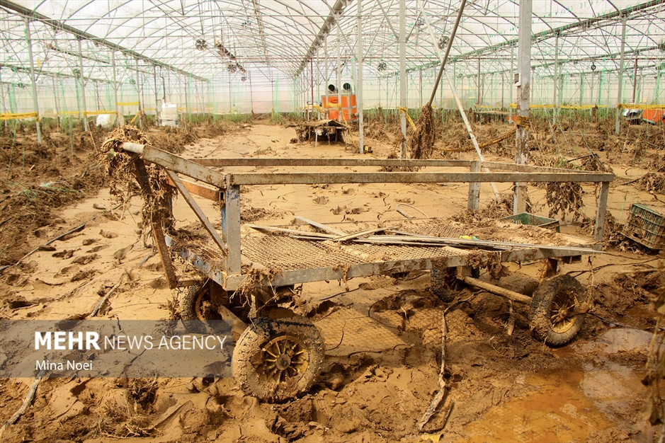 بازدید خبرنگاران از آخرین وضعیت مناطق سیل زده اهر