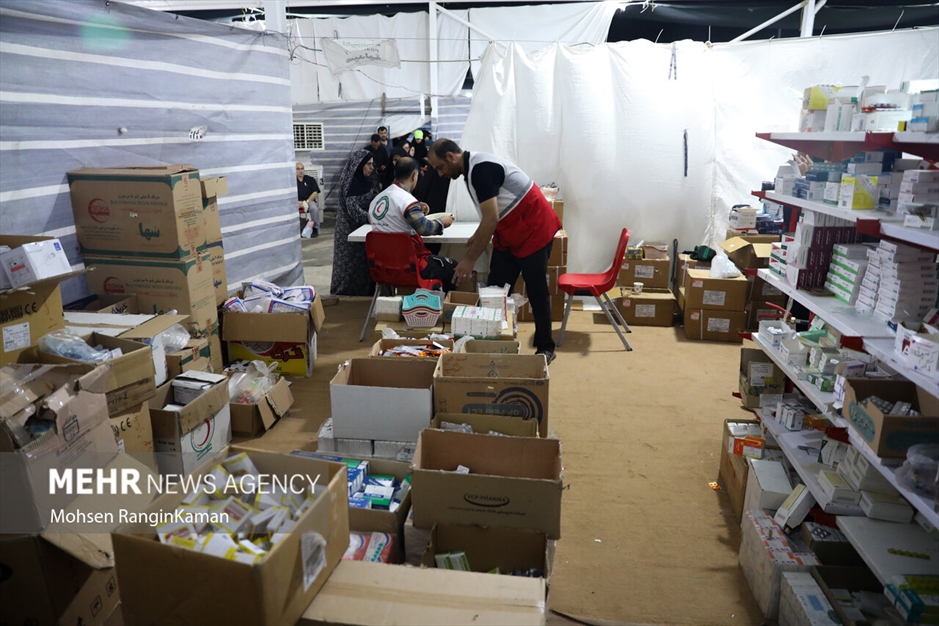 خدمات هلال احمر در درمانگاه‌های سامرا و کاظمین