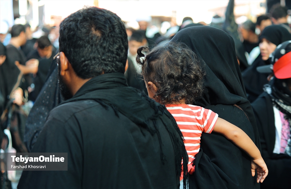 خانواده‌ها در مسیر اربعین