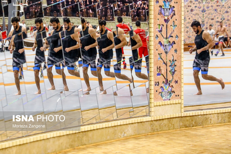 آخرین تمرین تیم ملی کشتی آزاد پیش از مسابقات قهرمانی جهان ۲۰۲۳