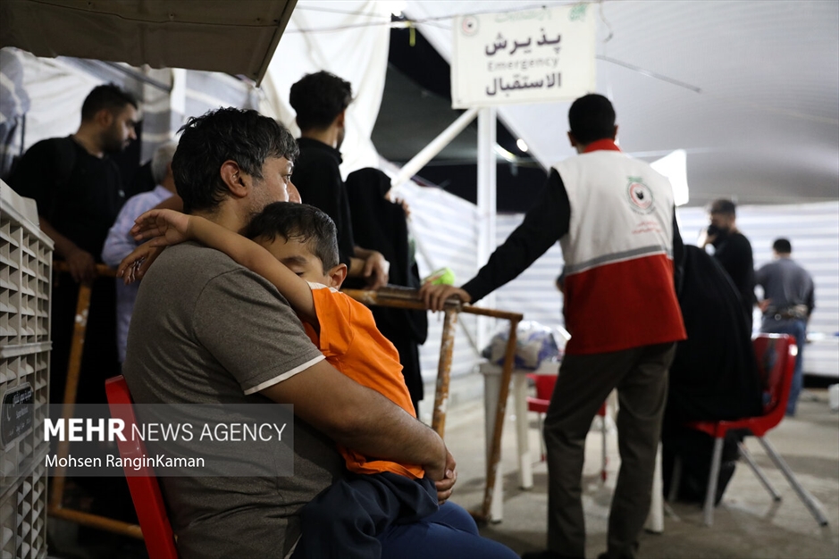 خدمات هلال احمر در درمانگاه‌های سامرا و کاظمین