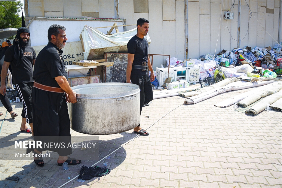 جمع آوری موکب‌های اربعین در کربلا