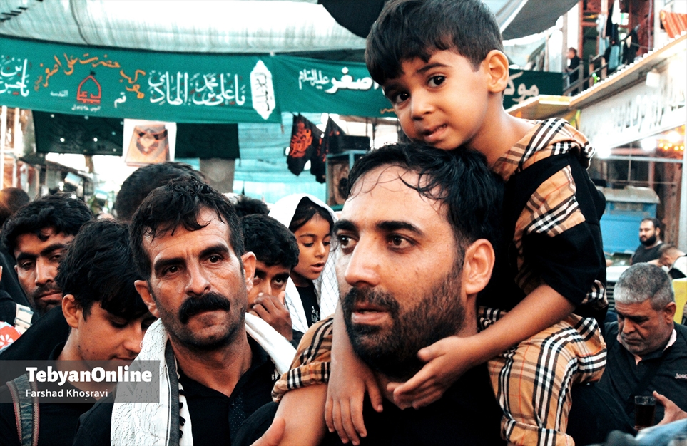 خانواده‌ها در مسیر اربعین