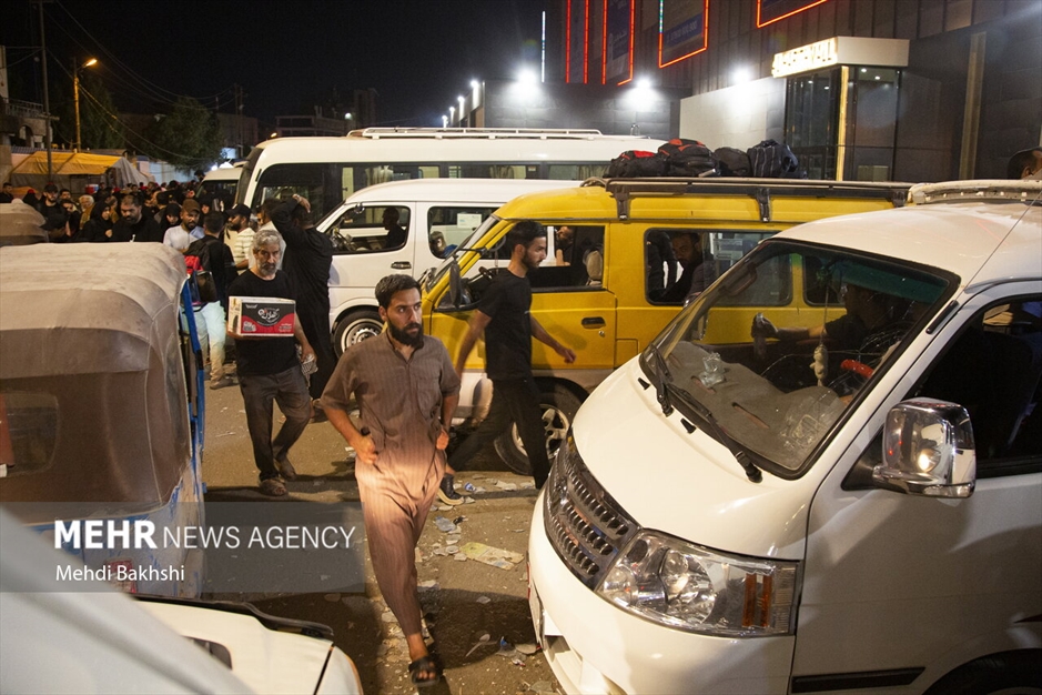 بازگشت شبانه زائران اربعین