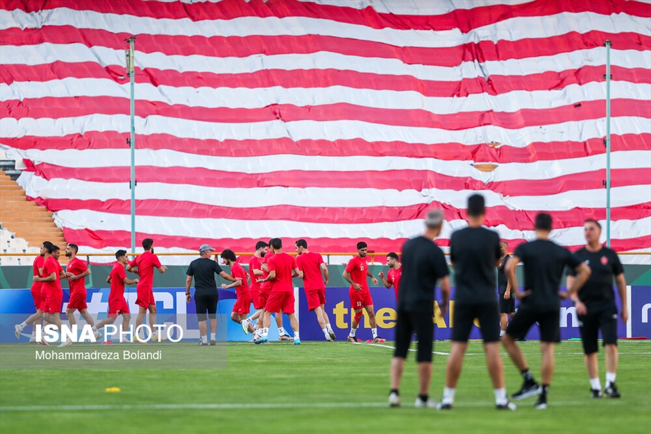 تمرین و نشست خبری تیم فوتبال پرسپولیس پیش از دیدار با النصر عربستان