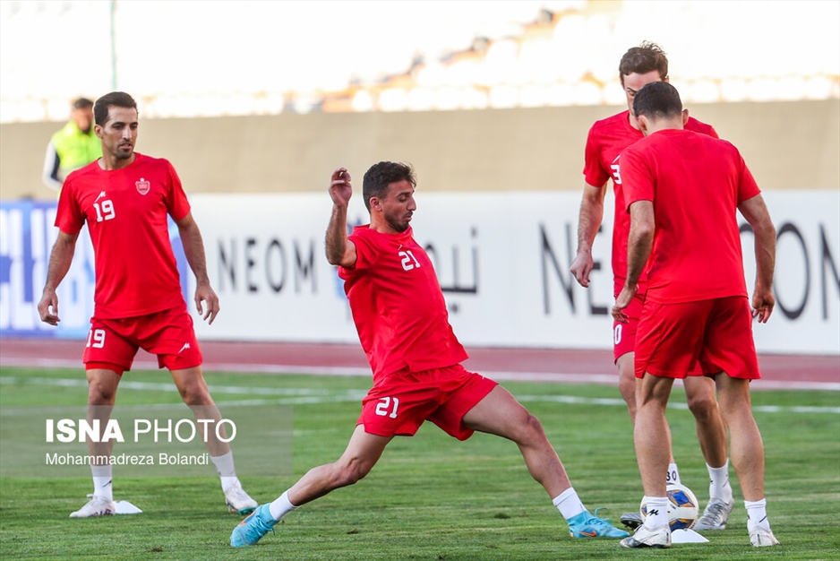تمرین و نشست خبری تیم فوتبال پرسپولیس پیش از دیدار با النصر عربستان