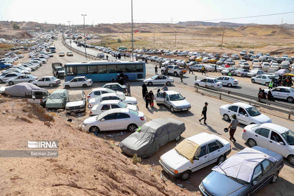 تردد زائران اربعین از مرز خسروی