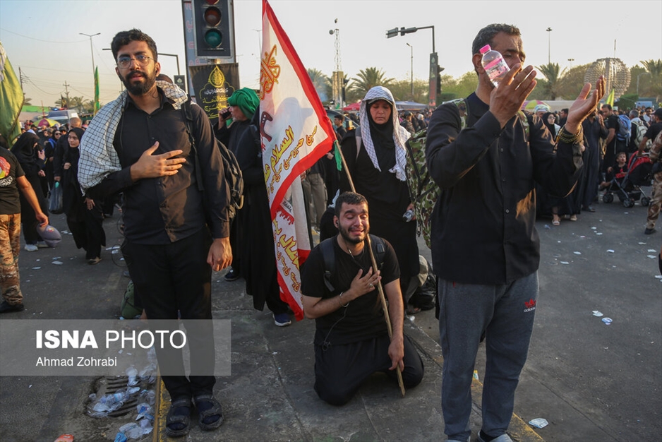 ورود و عزاداری زائران حسینی به کربلا