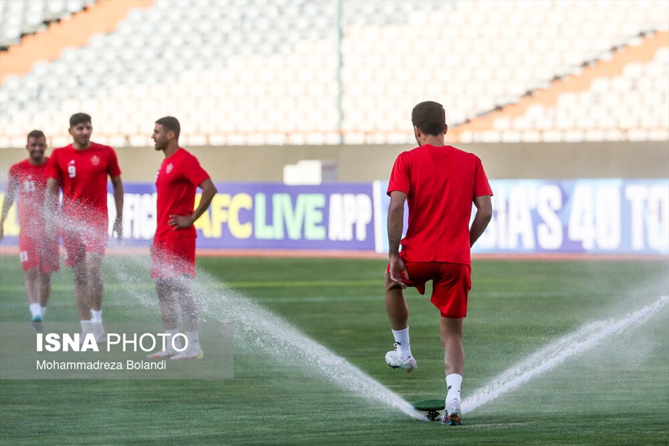 تمرین و نشست خبری تیم فوتبال پرسپولیس پیش از دیدار با النصر عربستان