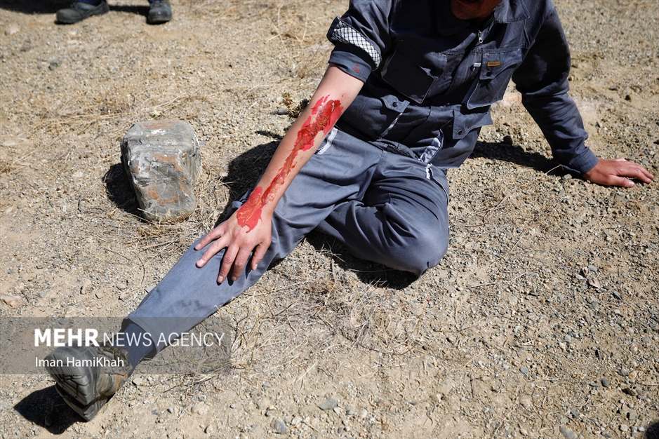 مانور طرح اضطراری در فرودگاه همدان