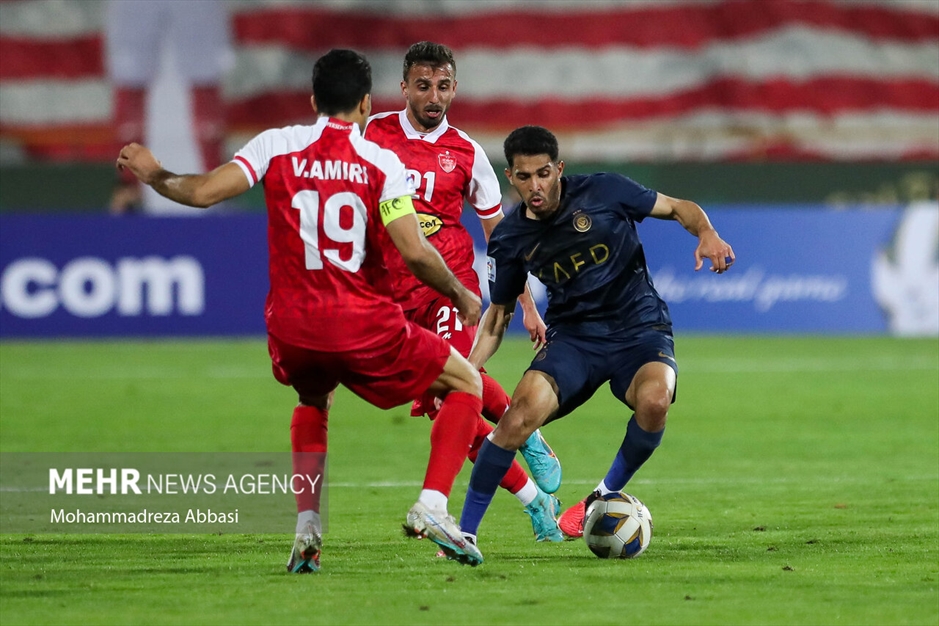 دیدار تیم های فوتبال پرسپولیس تهران و النصر عربستان