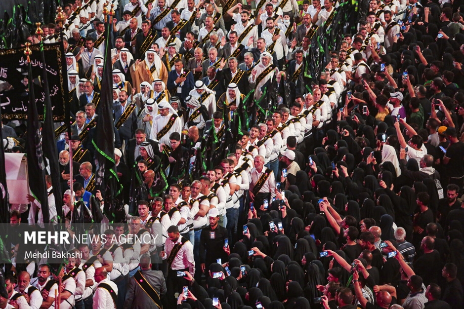 عزاداری قبیله سفیدپوش «بنی‌عامر» در بین‌الحرمین